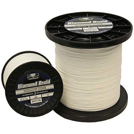 Momoi Diamond Braid Generation Iii Hollow Core 80Lb 600Yd White 73608